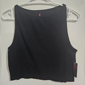 NOBO Seamless Cropped Tank Top, True Black